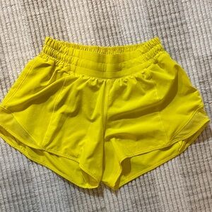 Lululemon Athletica Vibrant Yellow Athletic Shorts